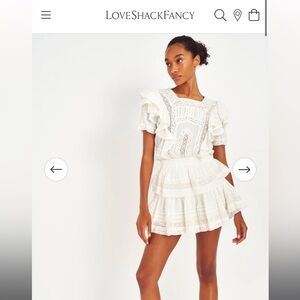 LoveShackFancy Stella Mini Dress